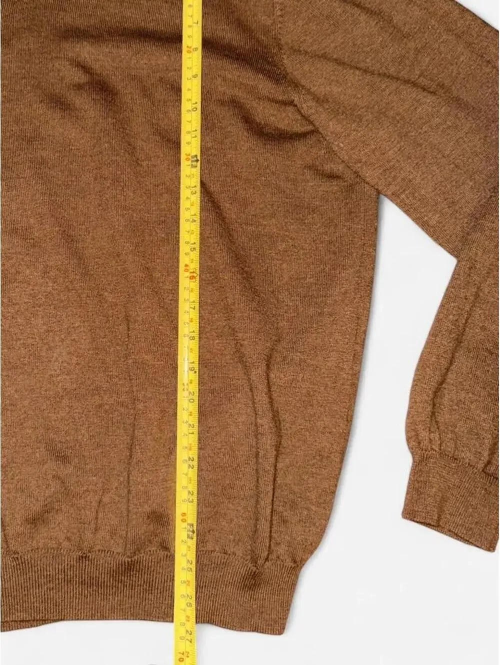 Brooks Brothers Men's brown merino wool blend sweater sz XL quiet luxury preppy